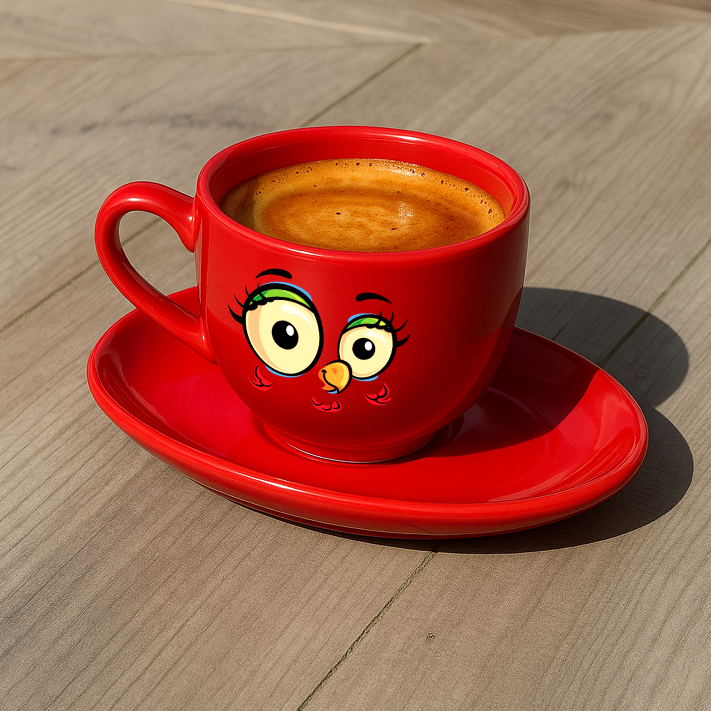 Taza de Espresso Roja