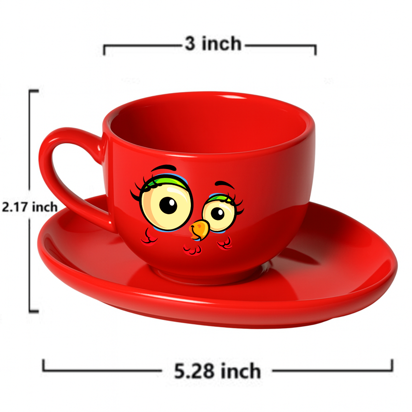 Taza de Espresso Roja