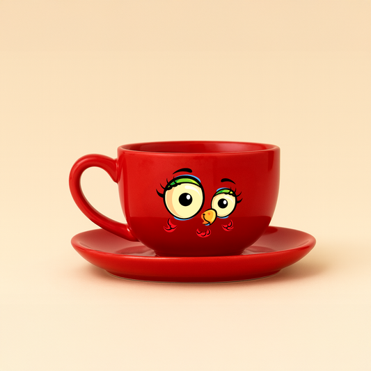 Taza de Capuchino Roja