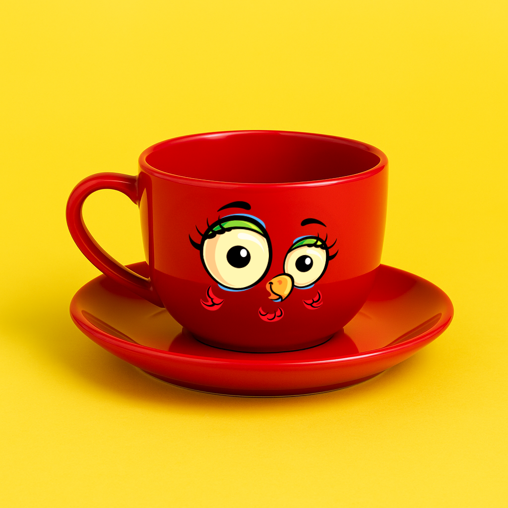 Taza de Espresso Roja